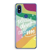 Don't call: Xiaomi Mi Mix 3 Transparant Hoesje Don't call: Xiaomi Mi Mix 3 Transparant Hoesje