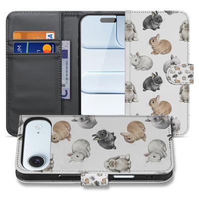 Konijntjes Hoesje Voor Apple iPhone Air | Book Case