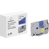 Labeltape Renkforce RF-LT-BTZe531 Compatibel vervangt Brother TZe-531 12 mm Tapekleur: Blauw Tekstkleur: Zwart 8 m