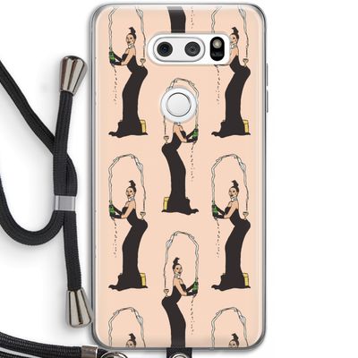 Pop Some Kim: LG V30 Transparant Hoesje met koord