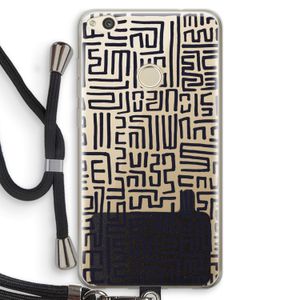 Moroccan Print: Huawei Ascend P8 Lite (2017) Transparant Hoesje met koord