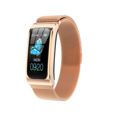 AK12 1 14 inch IPS kleurenscherm Smart Watch IP68 waterdicht metalen horlogeband ondersteuning oproep herinnering/hartslag bewaking/bloeddruk monito