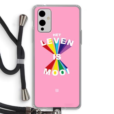 Het Leven Is Mooi: OnePlus 9 Transparant Hoesje met koord