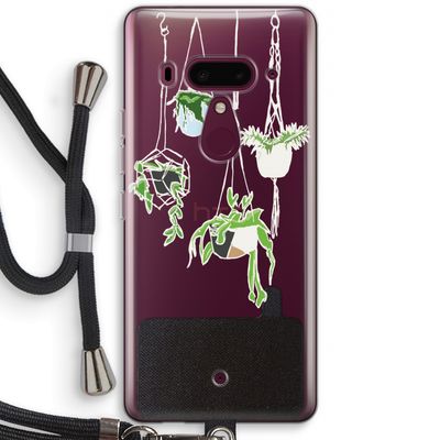 Hang In There: HTC U12+ Transparant Hoesje met koord