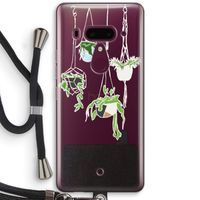 Hang In There: HTC U12+ Transparant Hoesje met koord