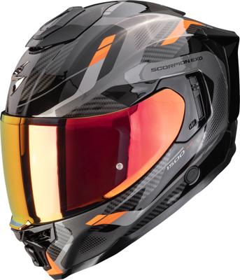 SCORPION EXO-1500 Air Sleek, Integraalhelm, Zwart-Oranje