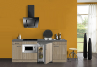 keukenblok 210 met inbouw koelkast, magnetron en 4-pit inductie kookplaat RAI-302 - thumbnail
