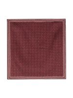 Brunello Cucinelli carré de poche en soie à design réversible - Rouge