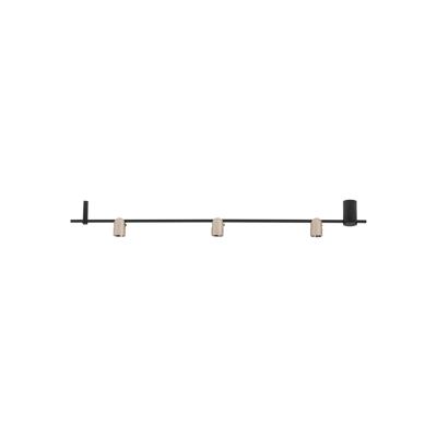 Lyora PlafondlampSirmos zwart met mokka bruin - 9088132