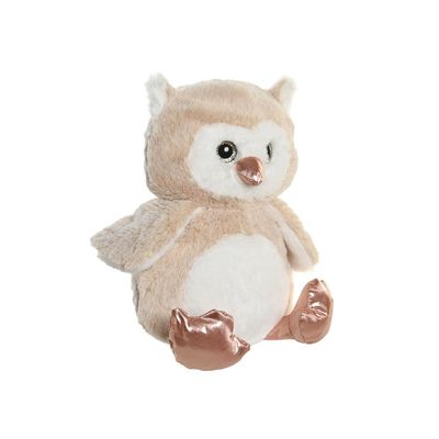 Uil vogel lichtbruin knuffeldier van zachte pluche - 23 cm - lichtbruin