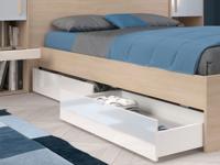 Set van 2 lades BRIDANI hoogglans wit Set van 2 lades BRIDANI hoogglans wit