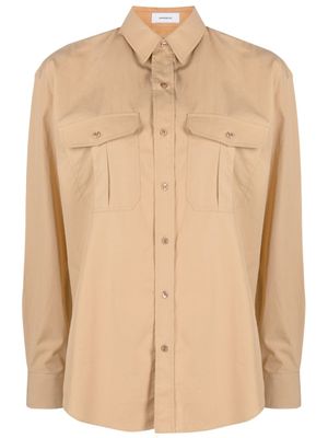 WARDROBE.NYC chemise en coton à coupe oversize - Tons neutres