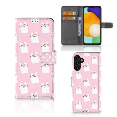 Samsung Galaxy A04s | Samsung Galaxy A13 5G | Telefoonhoesje | Met pasjeshouder | Sleeping Cats