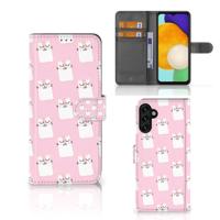 Samsung Galaxy A04s | Samsung Galaxy A13 5G | Telefoonhoesje | Met pasjeshouder | Sleeping Cats