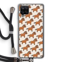 Pony: Samsung Galaxy A12 Transparant Hoesje met koord