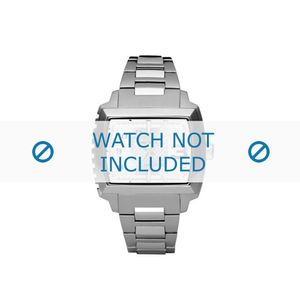 Diesel horlogeband DZ1366 Roestvrij staal (RVS) Zilver 25mm
