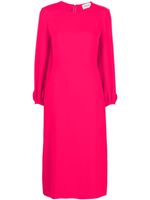 P.A.R.O.S.H. poet-sleeve midi dress - Rose - thumbnail