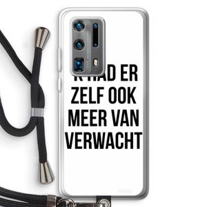 Meer verwacht: Huawei P40 Pro Plus Transparant Hoesje met koord