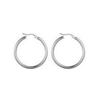 Go Dutch Label Creolen 3 cm Zilver