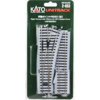 H0 Kato Unitrack 2-853 Wissel, Rechts 215 mm 1 stuk(s)