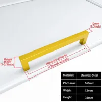 Zwart Vierkant Meubelhandvat - Aluminiumlegering | Verschillende Maten | Inclusief Schroeven