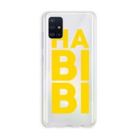 Habibi Blue: Galaxy A51 4G Transparant Hoesje