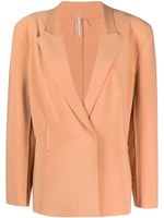 Norma Kamali blazer droit à simple boutonnage - Orange