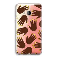 Hands dark: HTC U Play Transparant Hoesje