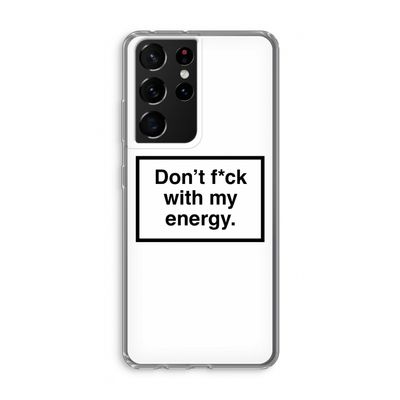My energy: Samsung Galaxy S21 Ultra Transparant Hoesje