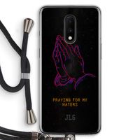 Praying For My Haters: OnePlus 7 Transparant Hoesje met koord