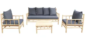 Loungeset Vita Bamboo 4 delig - naturel