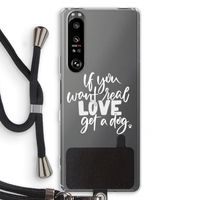 Partner in crime: Sony Xperia 1 III Transparant Hoesje met koord