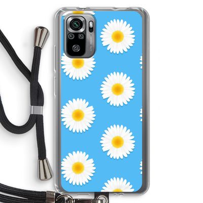 Margrietjes: Xiaomi Redmi Note 10S Transparant Hoesje met koord