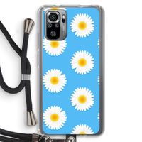 Margrietjes: Xiaomi Redmi Note 10S Transparant Hoesje met koord Margrietjes: Xiaomi Redmi Note 10S Transparant Hoesje met koord