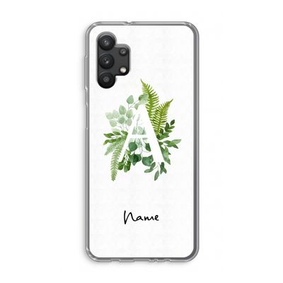 Green Brush: Samsung Galaxy A32 5G Transparant Hoesje