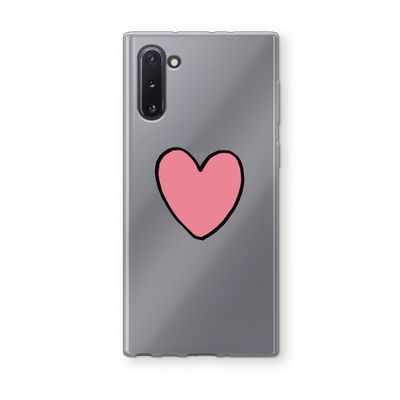 Hartje: Samsung Galaxy Note 10 Transparant Hoesje