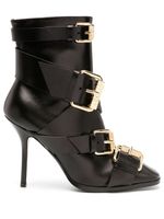 Moschino bottines à détails de boucles 105 mm - Noir