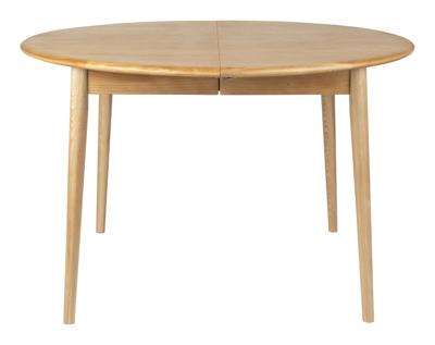 Zuiver Uitschuifbare Ronde Eettafel 'Twist' Eiken, 120-160 x 120cm