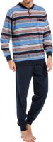 Robson pyjama blauw met boorden