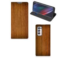 OPPO Find X3 Neo Book | Wallet Case | Donker Hout