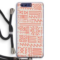 Marrakech Pink: Honor 9 Transparant Hoesje met koord