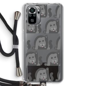 Cats: Xiaomi Redmi Note 10S Transparant Hoesje met koord