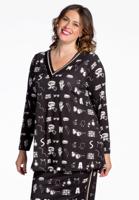 Yoek Tuniek ACCESSORY flare | Zwart | Maat 46/48