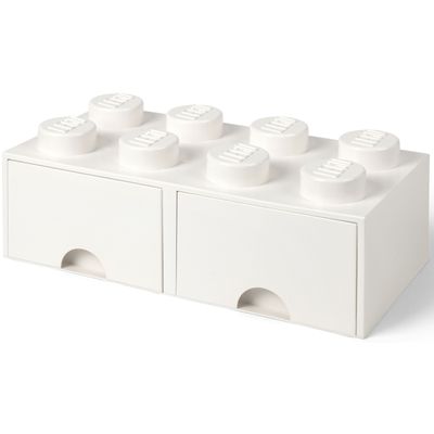 LEGO Brick Drawer 8 Wit Opbergdoos
