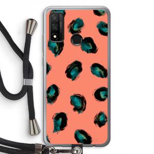 Pink Cheetah: Huawei P Smart (2020) Transparant Hoesje met koord