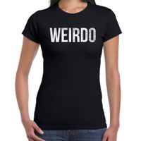 Weirdo halloween verkleed t-shirt zwart voor dames