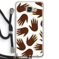Hands dark: Samsung Galaxy A5 (2016) Transparant Hoesje met koord Hands dark: Samsung Galaxy A5 (2016) Transparant Hoesje met koord