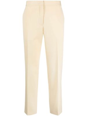 Jil Sander pantalon slim à plis marqués - Jaune Jil Sander pantalon slim à plis marqués - Jaune