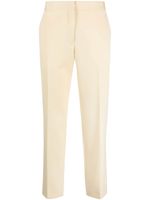 Jil Sander pantalon slim à plis marqués - Jaune