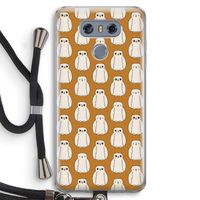 Uilen: LG G6 Transparant Hoesje met koord